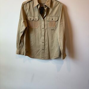 Lauren Ralph Lauren Tan Safari Outfitters Button-Up Shirt